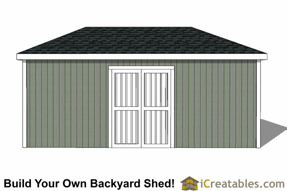 10x20-H Hip Roof Shed Plans Emailed