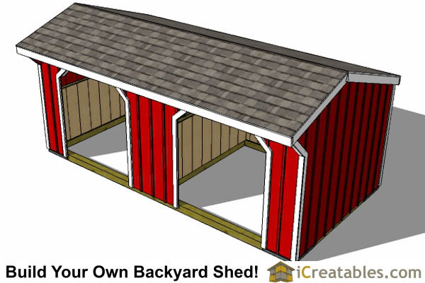 10x20-RIWF Run In Shed Plans Emailed