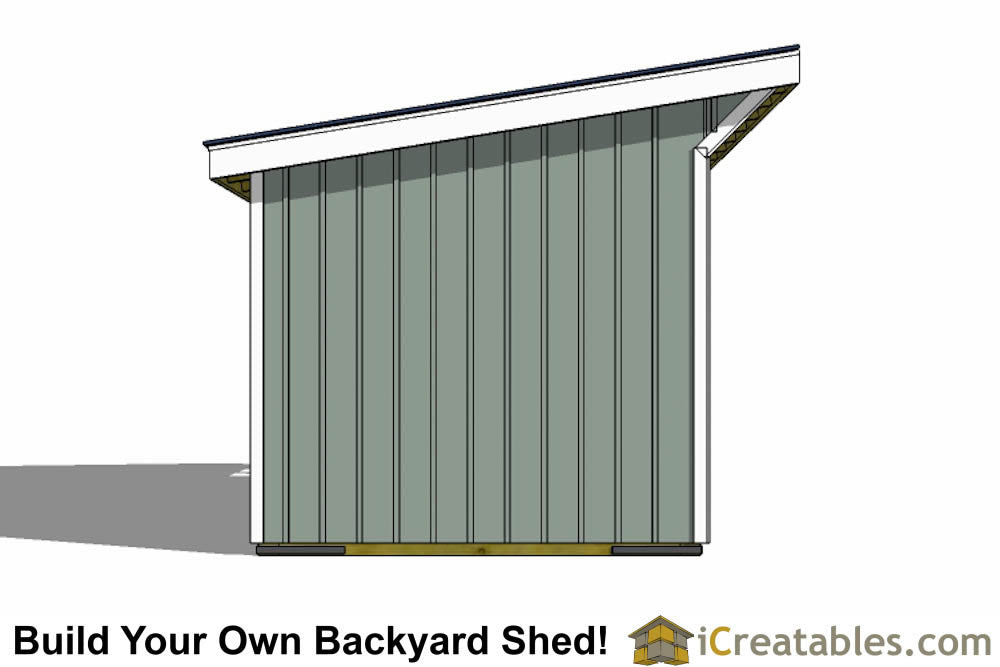 10x20-RILT-WF Run In Shed Lean To Plans Emailed