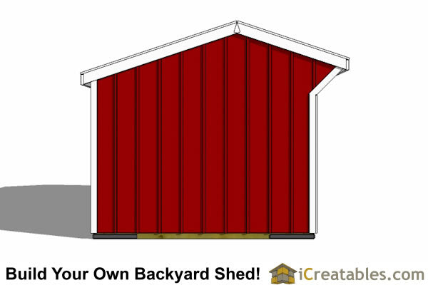 10x20-RITR Run In Shed Tack Room Plans Emailed