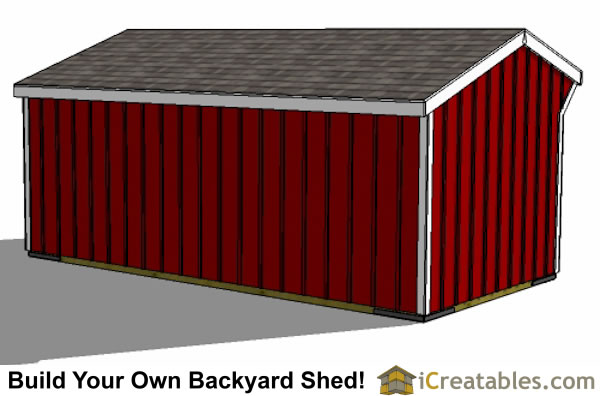 10x20-RITR Run In Shed Tack Room Plans Emailed