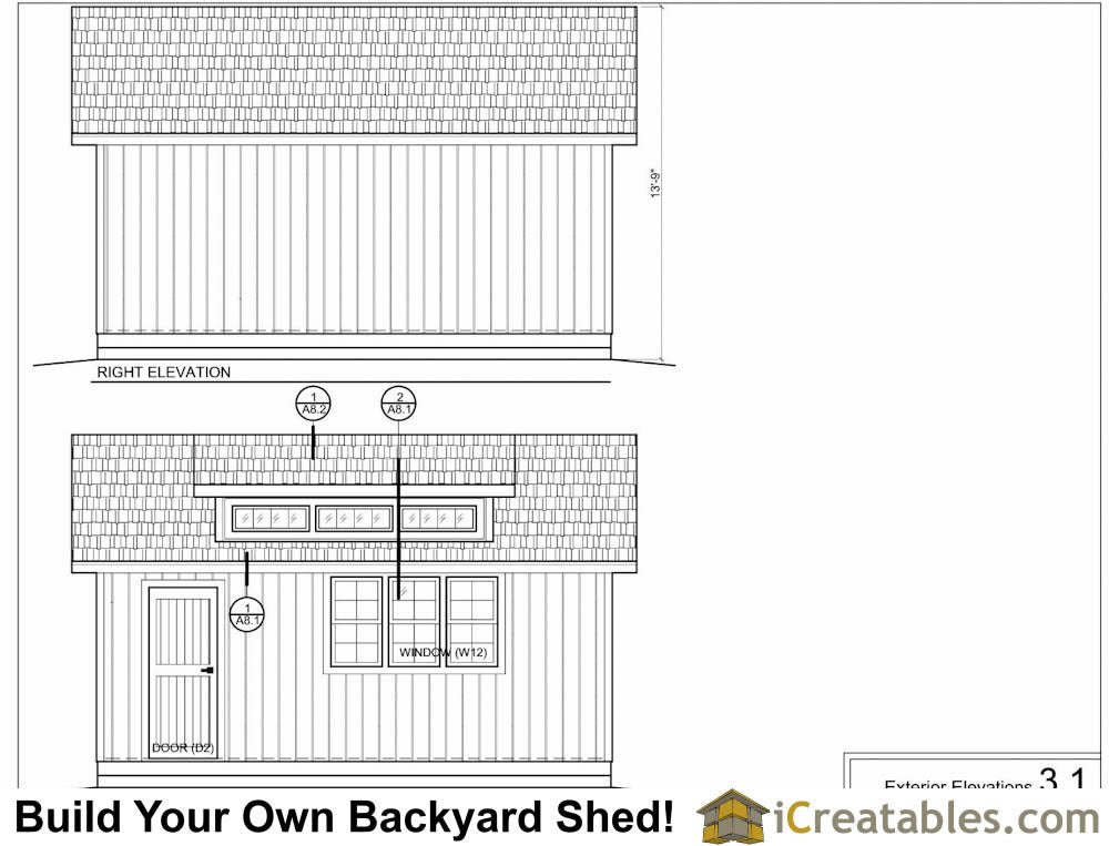 10x20-D Dormer Shed Plans Emailed