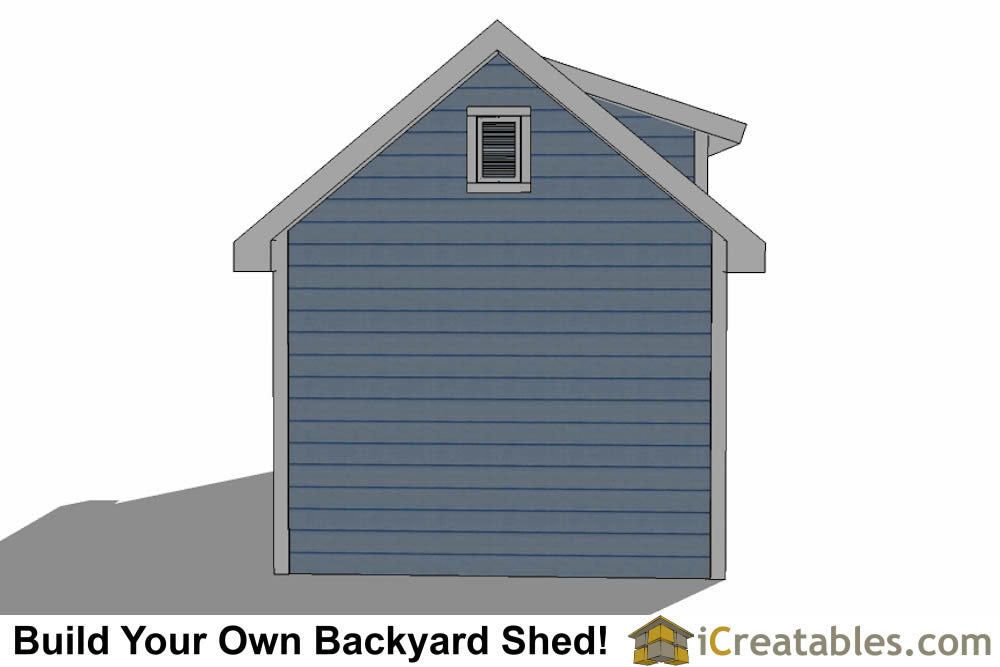 10x20-D Dormer Shed Plans Emailed