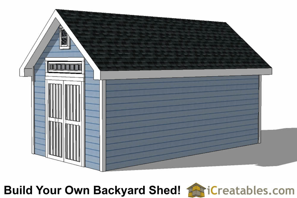 10x20-D Dormer Shed Plans Emailed