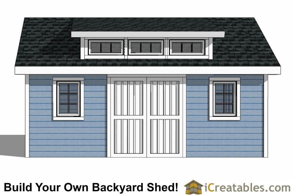 10x20-D Dormer Shed Plans Emailed