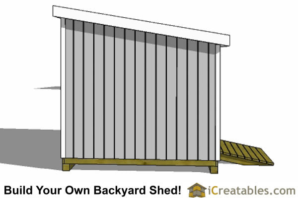 10x24-LT Lean To Shed Plans Emailed