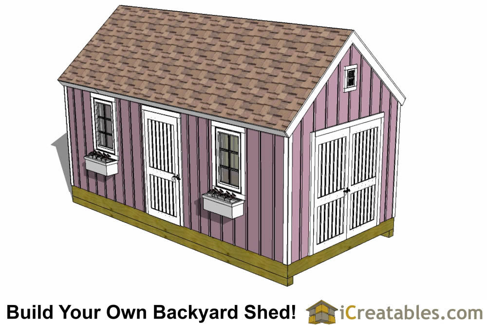 10x24-CO Colonial Shed Plans Emailed