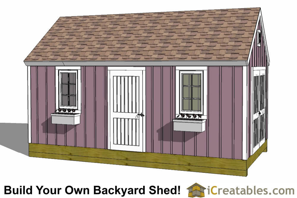 10x24-CO Colonial Shed Plans Emailed