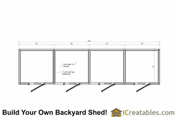10x40-HB Horse Barn Plans Emailed