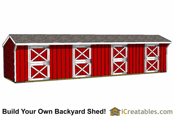 10x40-HB Horse Barn Plans Emailed