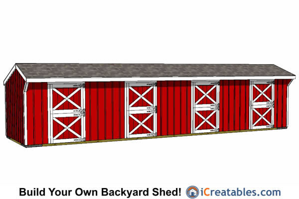 10x40-HB Horse Barn Plans Emailed