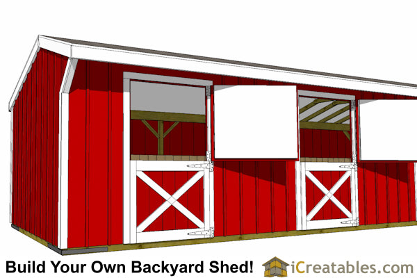 10x40-HB Horse Barn Plans Emailed