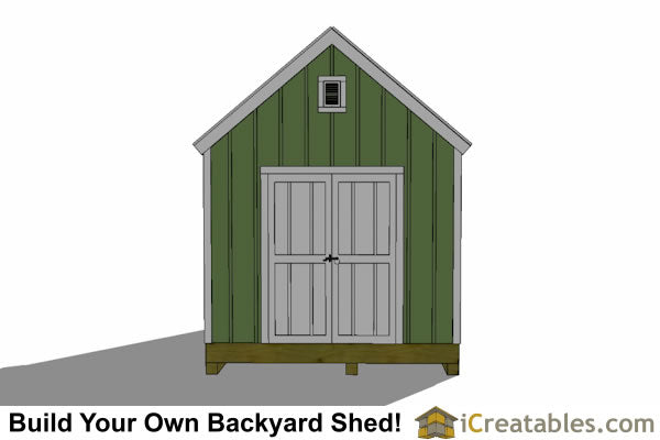 10x8-6x8-G Garden Shed Plans Emailed