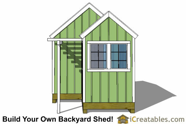 10x8-6x8-G Garden Shed Plans Emailed