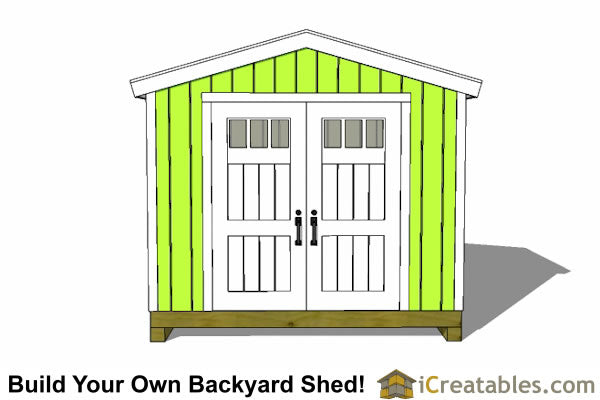 10x8-BT Backyard Tall Shed Plans Emailed