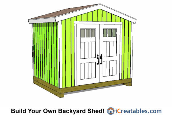 10x8-BT Backyard Tall Shed Plans Emailed