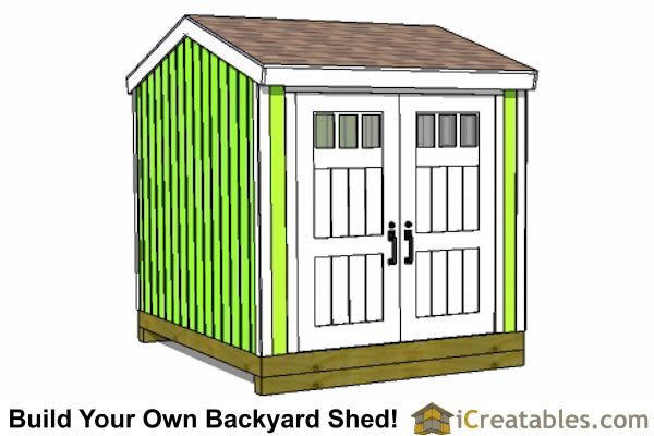 10x8-BT Backyard Tall Shed Plans Emailed