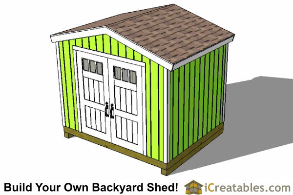 10x8-BT Backyard Tall Shed Plans Emailed