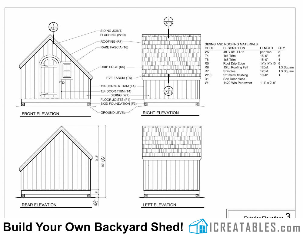 10x8-SS She Shed Plans Emailed