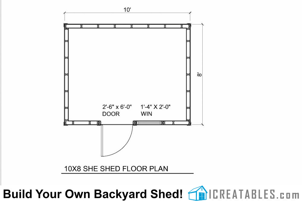 10x8-SS She Shed Plans Emailed