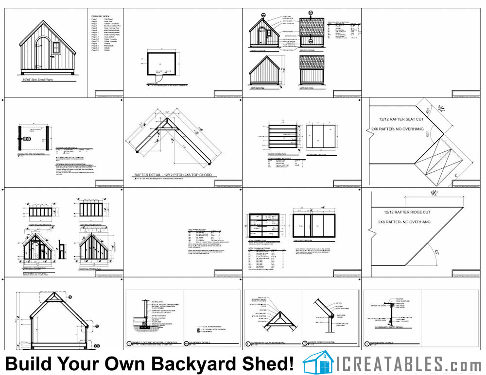 10x8-SS She Shed Plans Emailed