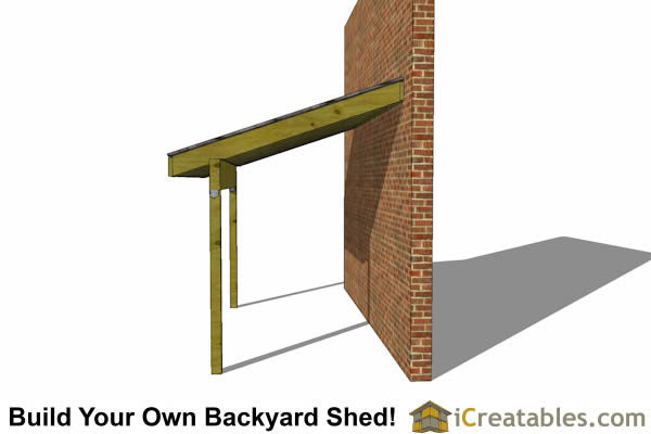 12x10-LTO Lean To Open Shed Plans Emailed