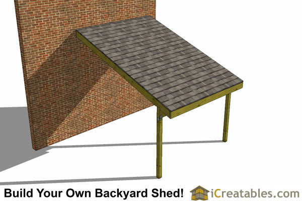12x10-LTO Lean To Open Shed Plans Emailed
