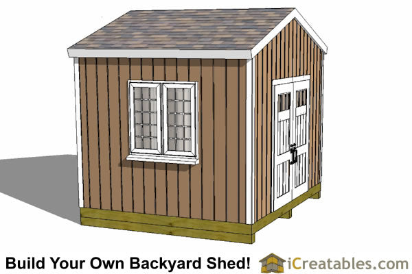 12x10-BT Backyard Tall Shed Plans Emailed
