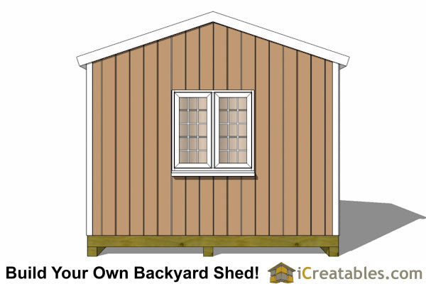12x10-BT Backyard Tall Shed Plans Emailed