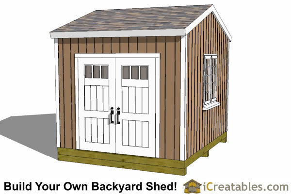 12x10-BT Backyard Tall Shed Plans Emailed