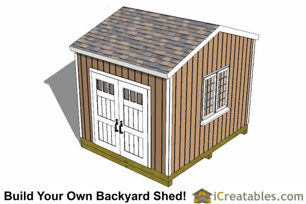 12x10-BT Backyard Tall Shed Plans Emailed