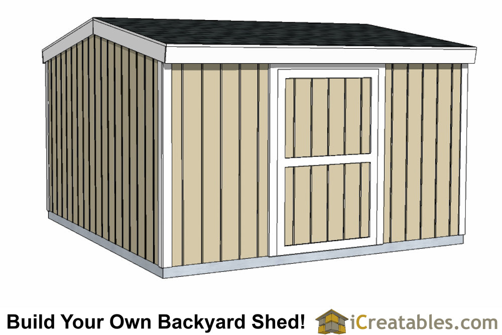 12x12-B8 8 Foot Shed Plans Emailed