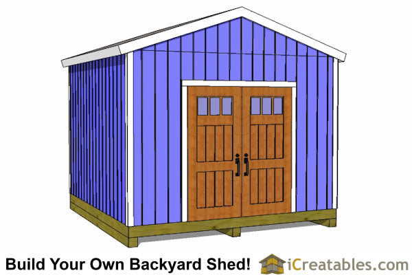 12x12-BT Backyard Shed Plans Emailed