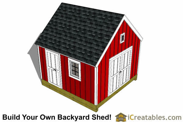 12x12-CC Cape Cod Shed Plans Emailed