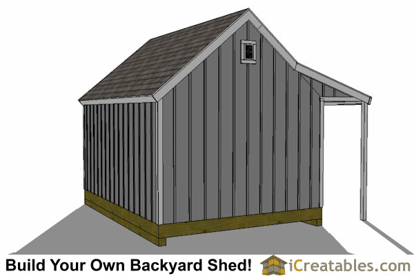 12x16-CCP Cape Cod Porch Shed Plans Emailed