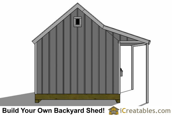 12x16-CCP Cape Cod Porch Shed Plans Emailed