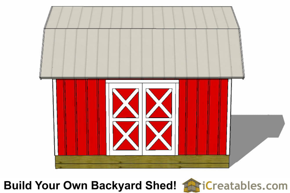 12x16-GB Gambrel Shed Plans Emailed