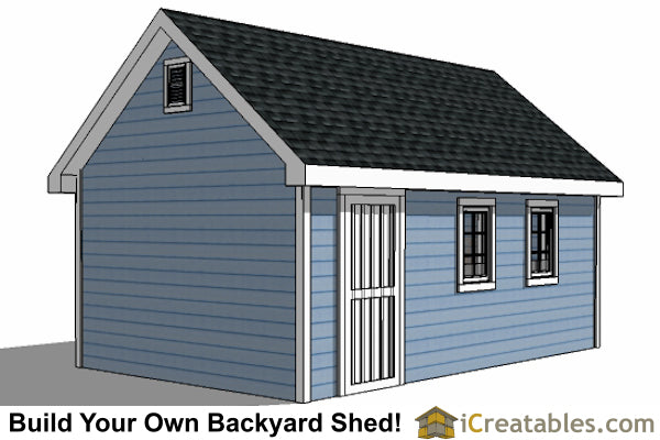 12x16-TV Victorian Shed Plans Emailed
