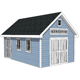 12x16-TV Victorian Shed Plans Emailed