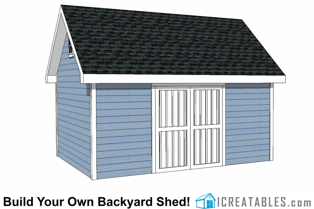 12x16-TV Victorian Shed Plans Emailed