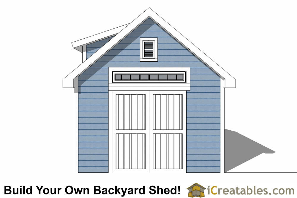 12x20-D Dormer Shed Plans Emailed