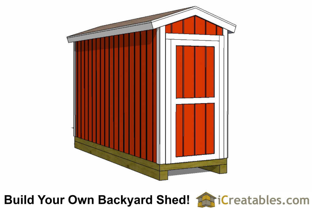 4x12-B Backyard Shed Plans Emailed