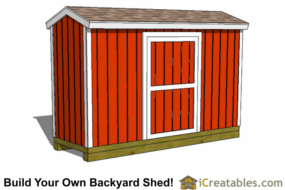 4x12-B Backyard Shed Plans Emailed
