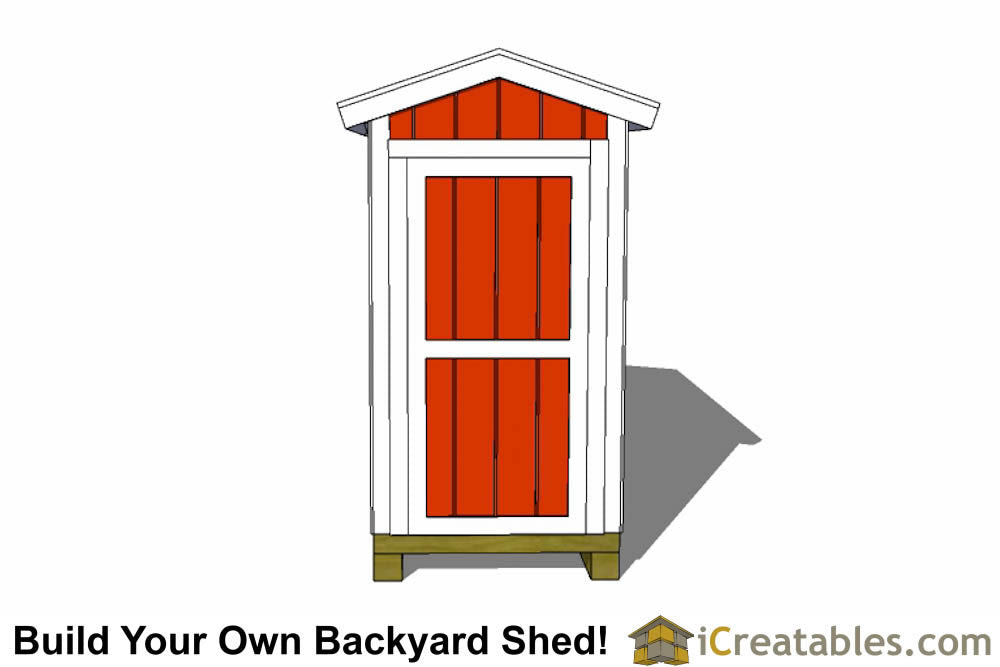 4x12-B Backyard Shed Plans Emailed
