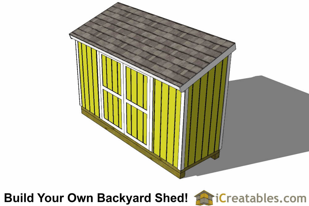 4x12-LT Lean To Shed Plans Emailed