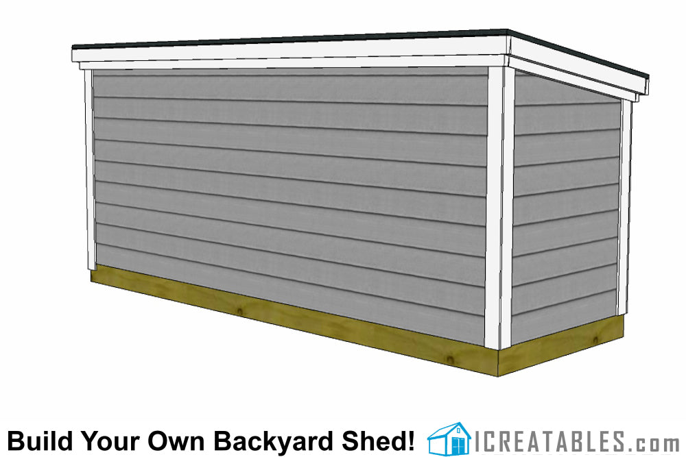 4x12-LT6 Lean To Shed Plans Emailed