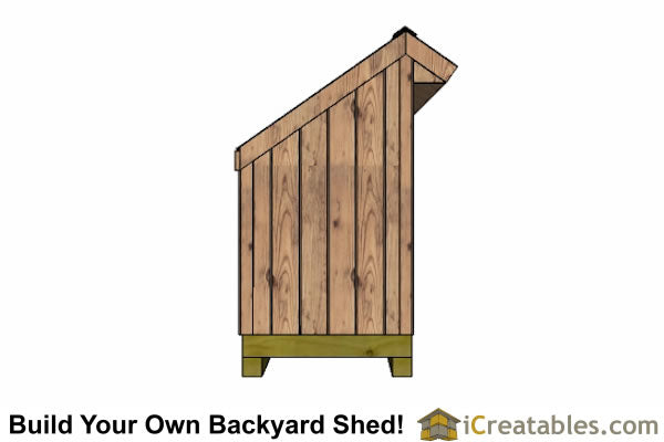 5x12-FW Firewood Shed Plans Emailed