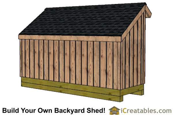 5x12-FW Firewood Shed Plans Emailed
