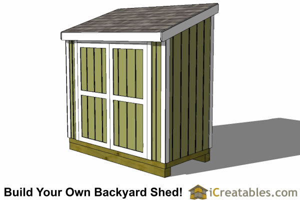 4x8 lean to shed plans, 4x8 lean to shed design