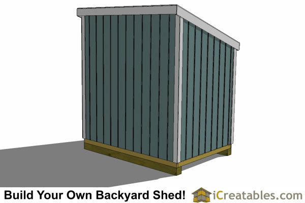 6x8-LT Lean To Shed Plans Emailed